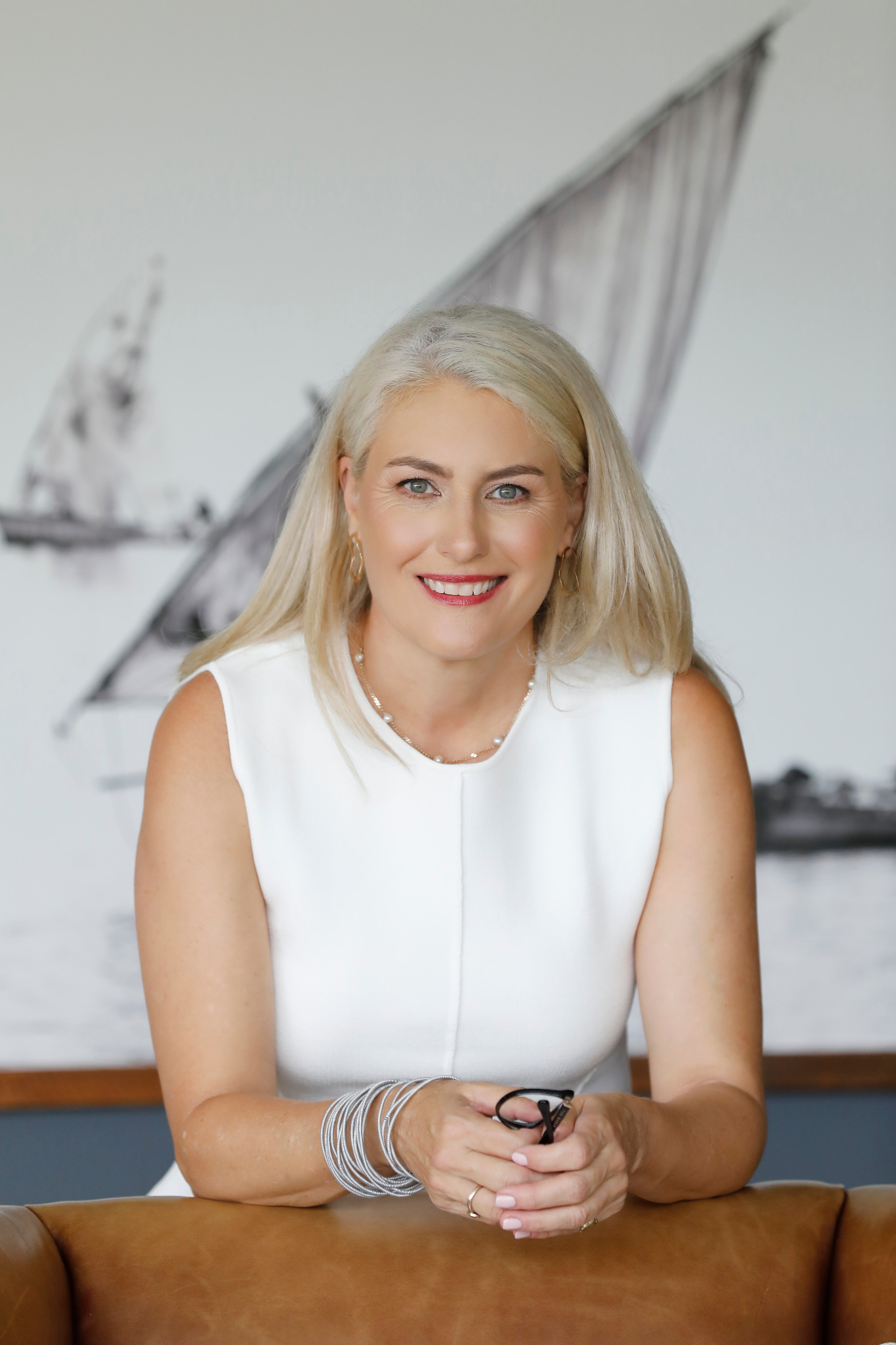 Kathrine Bekker-Smith portrait in white